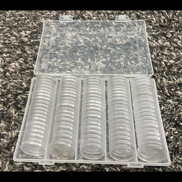 US Quarter capsules with case - Picture 2 of 2